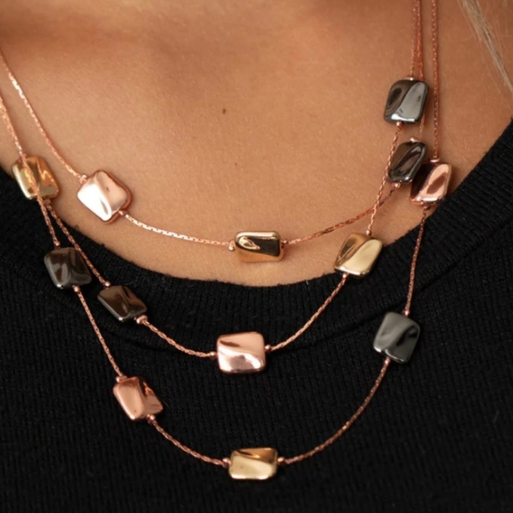 Paparazzi Downtown Reflections Copper Necklace